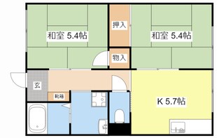 リバティーハウスの物件間取画像